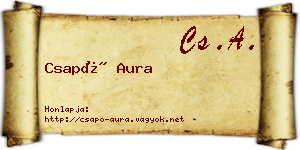 Csapó Aura névjegykártya